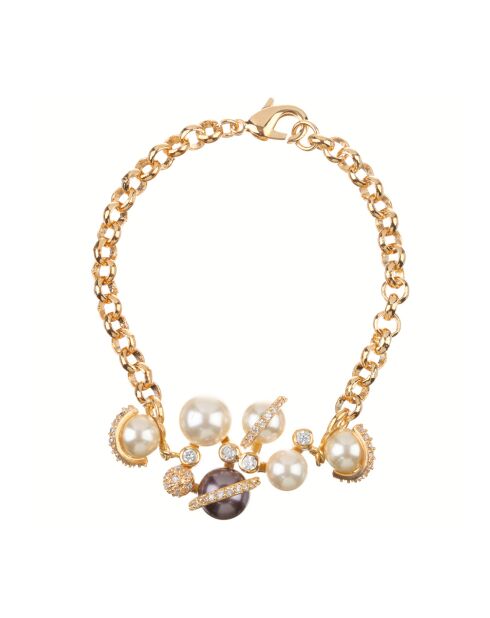 Parure Collier, Bracelet & Boucles d'oreilles Madreperline dorée