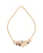 Parure Collier, Bracelet & Boucles d'oreilles Madreperline dorée