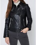 Chaqueta Loirehood de piel negra