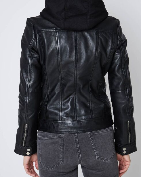 Chaqueta Loirehood de piel negra