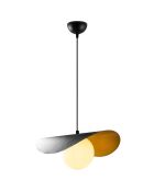 Lustre Vatoz  noir/blanc - 32x38x105 cm