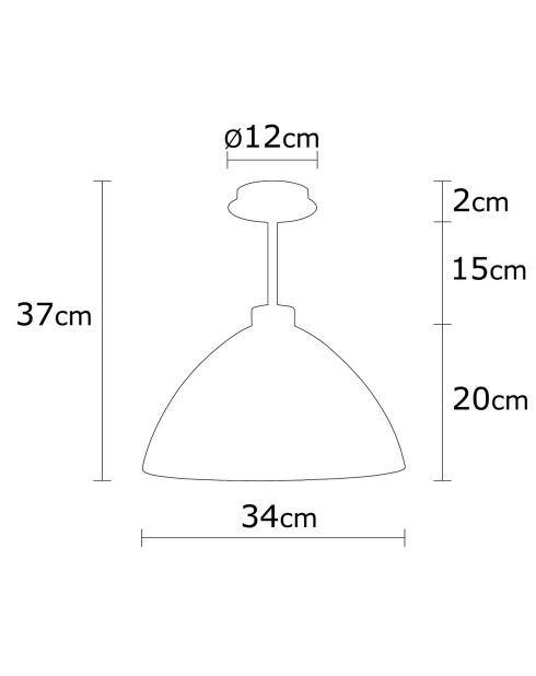 Lustre Bergama  doré - D.34x37 cm