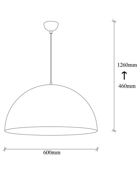 Suspension Berceste  blanche - 60x60x126 cm