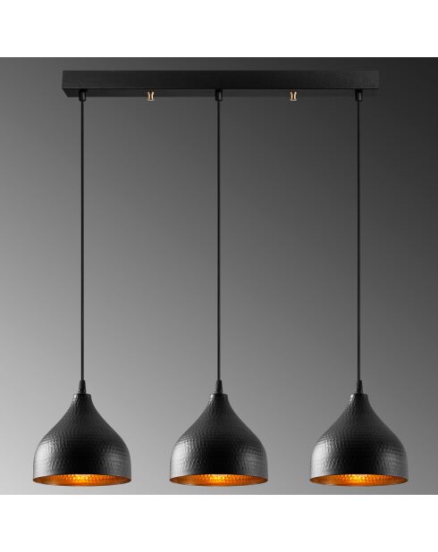Lampadario nero Tattoo - 68x18x114 cm