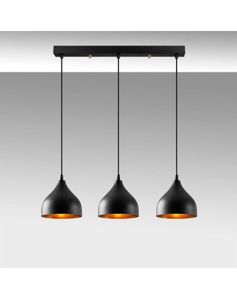 Lampadario nero Tattoo - 68x18x114 cm