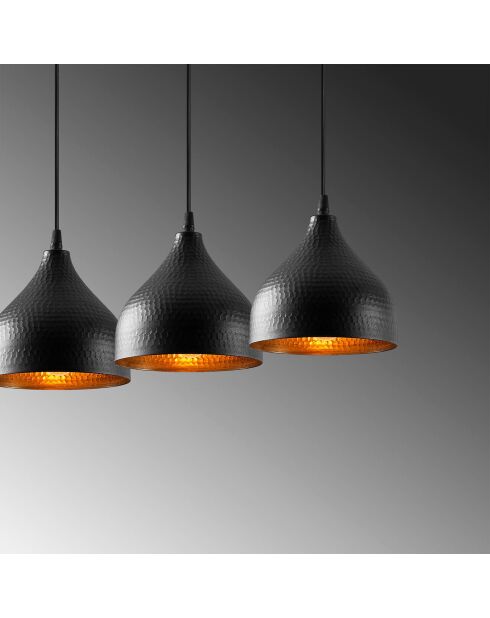 Lampadario nero Tattoo - 68x18x114 cm