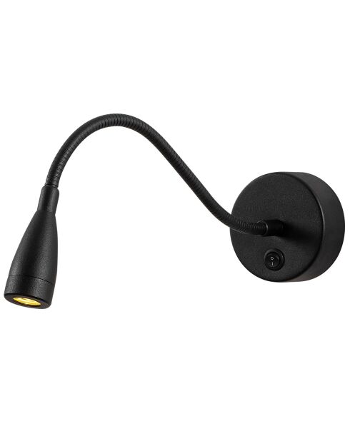 Lesewandleuchte schwarz - 8x38x15 cm