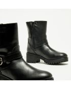 Boots en Cuir Sophia noires