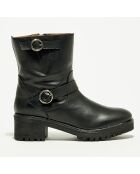 Boots en Cuir Sophia noires