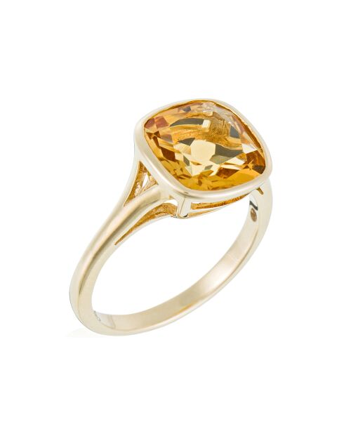 Bague Hélios Citrine or jaune