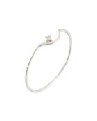 Diamant-Pudeurring aus 0,01 Karat Weißgold