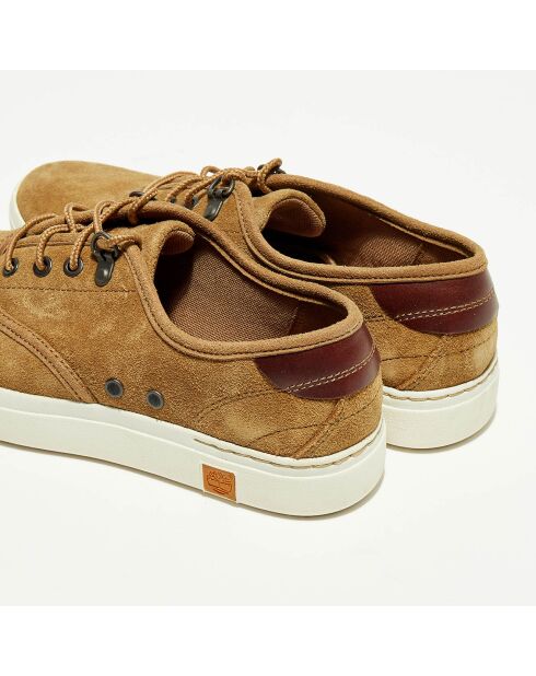 Sneakers en Velours de Cuir Amherst noisette