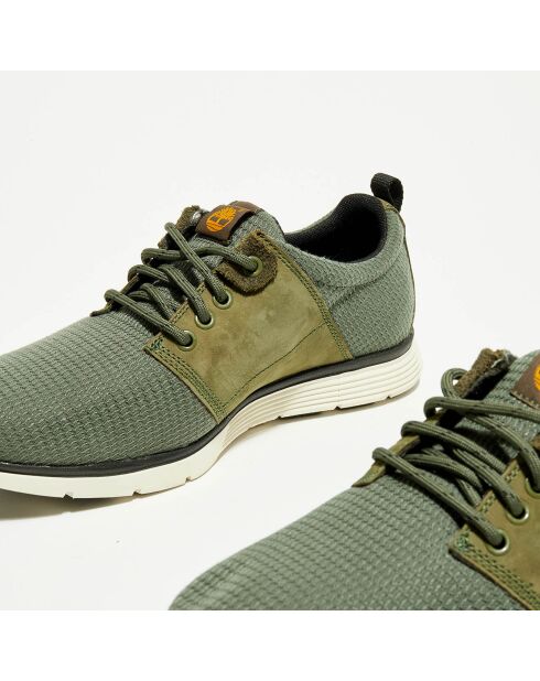 Sneakers en Cuir & Textile Oxford Killington kaki