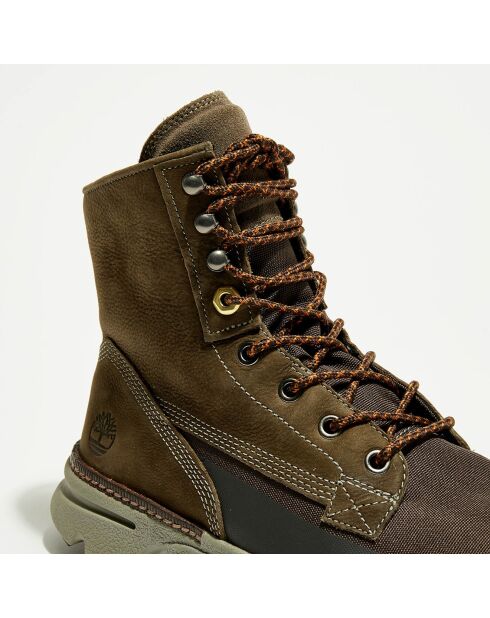 Boots en Cuir & Textile Eagle Bay marron/vert