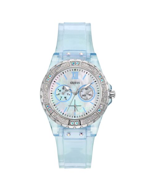 Montre Femme Limelight en Plastique & Cristaux ajourés bleue