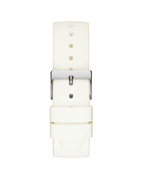 Montre Femme Hollywood en Silicone blanche