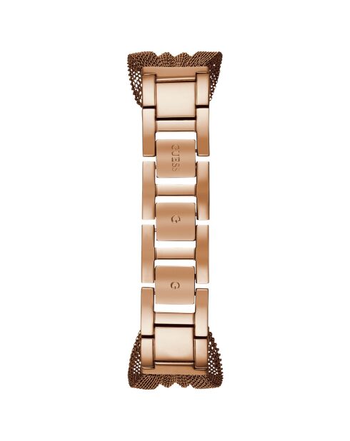 Montre Femme Chiffon en Acier rose doré