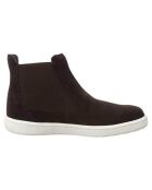 Chelsea Boots en Velours de Cuir Street marron