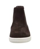 Chelsea Boots en Velours de Cuir Street marron