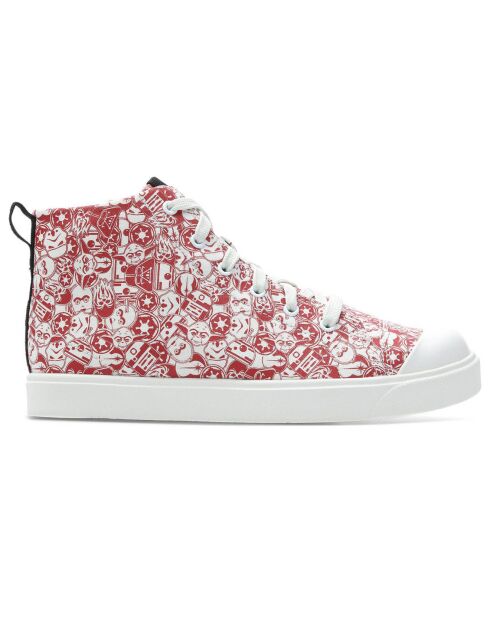 Sneakers en Toile City Orbit rouge/blanc