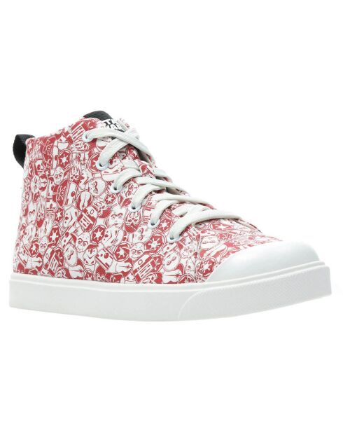 Sneakers en Toile City Orbit rouge/blanc