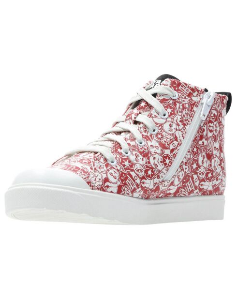 Sneakers en Toile City Orbit rouge/blanc