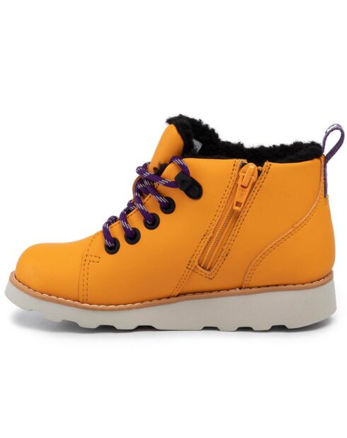 Boots en Cuir Crown Tor jaunes