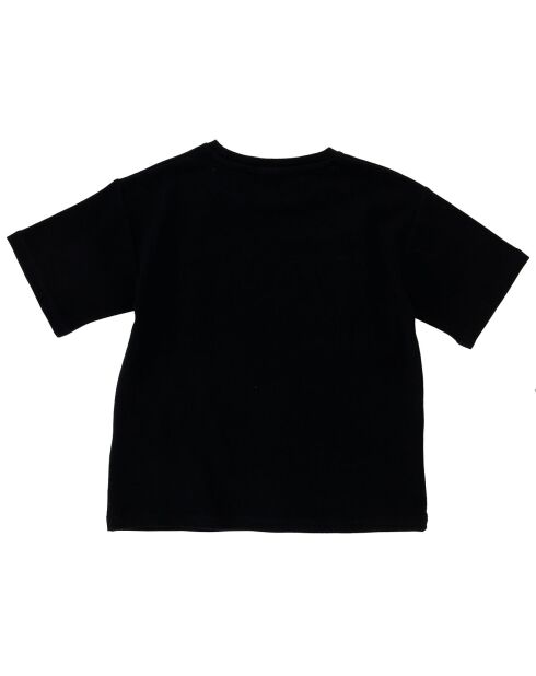 T-Shirt Logo imprimé carreaux noir