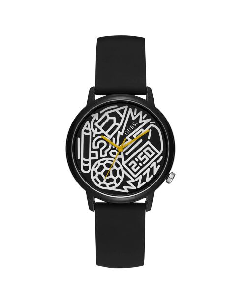 Montre Femme Time To Give en Silicone noire