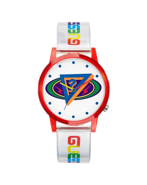 Montre Femme en Silicone X J Balvin transparente/multicolore