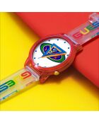 Montre Femme en Silicone X J Balvin transparente/multicolore