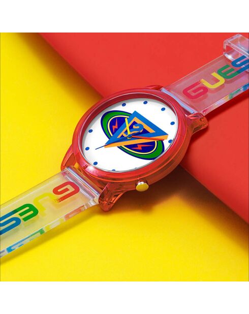 Montre Femme en Silicone X J Balvin transparente/multicolore