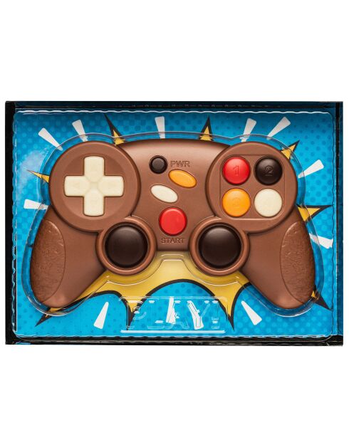 70g verzierter Joystick aus Milchschokolade
