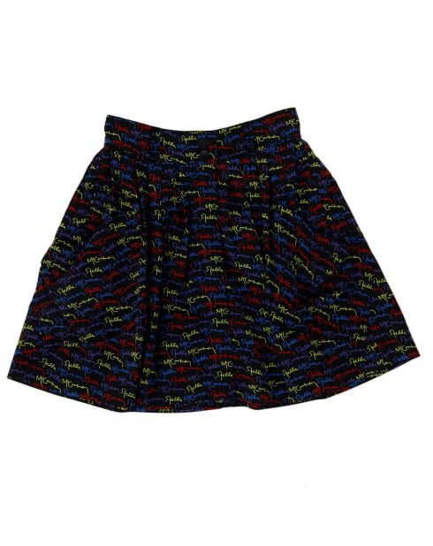 Jupe à motif monogramme noir/multicolore