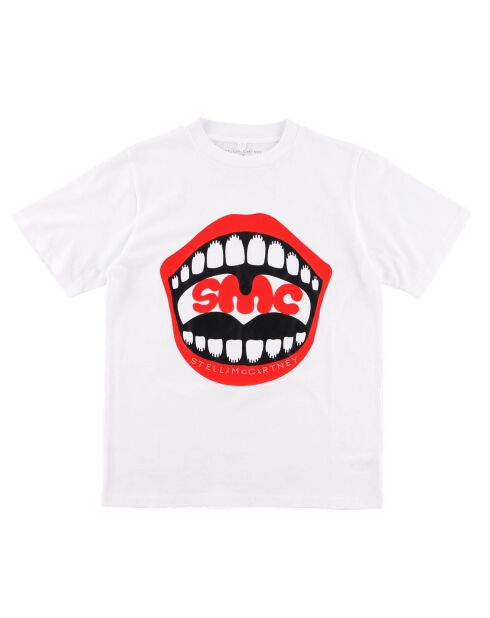 Weißes Mund-T-Shirt