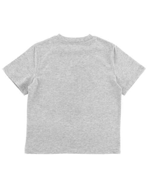 T-Shirt à logo imprimé gris
