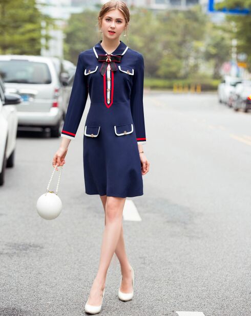 Robe Elliana bleue