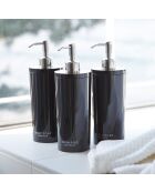 Distributeur de savon Tower noir - 8x8x23 cm