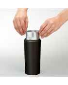 Distributeur de savon Tower noir - 8x8x23 cm