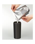 Distributeur de savon Tower noir - 8x8x23 cm