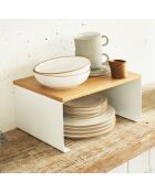 Étagère en bois empilable Tosca blanche - 30.5x22x14.5 cm