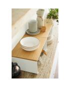 Étagère en bois empilable Tosca blanche - 30.5x22x14.5 cm