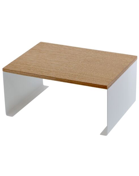Étagère en bois empilable Tosca blanche - 30.5x22x14.5 cm
