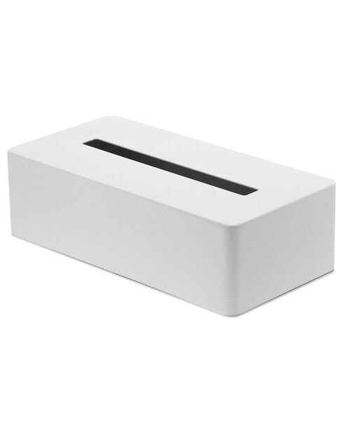 Boite à mouchoirs Tower blanche - 26.5x13.5x7.5 cm