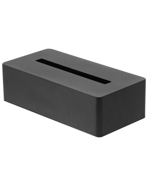 Boite à mouchoirs Tower noire - 26.5x13.5x7.5 cm