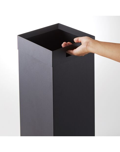 Pattumiera nera Tower - 22,5x22,5x60 cm