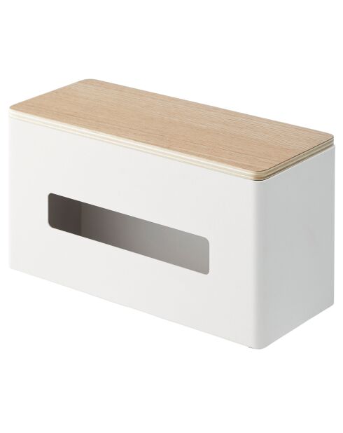 2-in-1 tissuedoos Rin wit - 26x11x14 cm