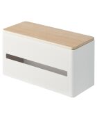 2-in-1 tissuedoos Rin wit - 26x11x14 cm