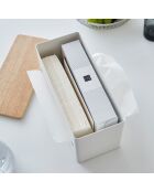 2-in-1 tissuedoos Rin wit - 26x11x14 cm