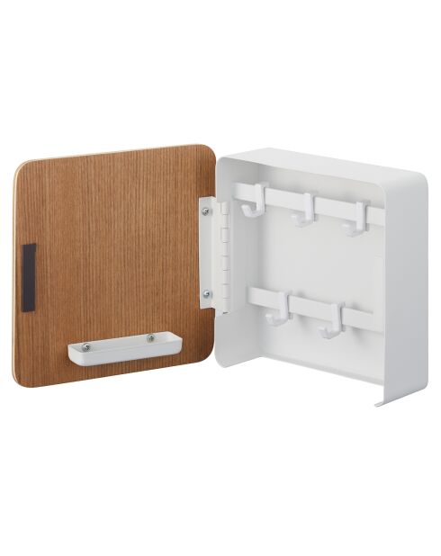 Porte-clés mural magnétique Rin marron clair -15.8x5.7x15.8 cm
